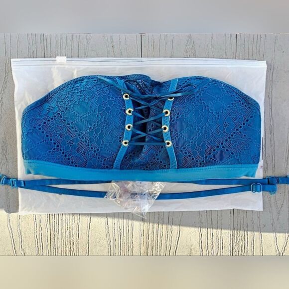 Je Taime Beautiful Girls Multiway Lace Up Push Up CORSET BRA 32B NEW IN BAG - Picture 9 of 16